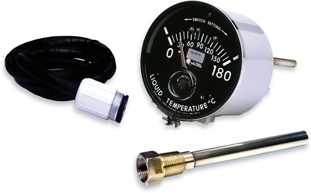 Qualitrol 120 Side-Mount Thermometer with 6″ Dial
